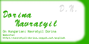 dorina navratyil business card